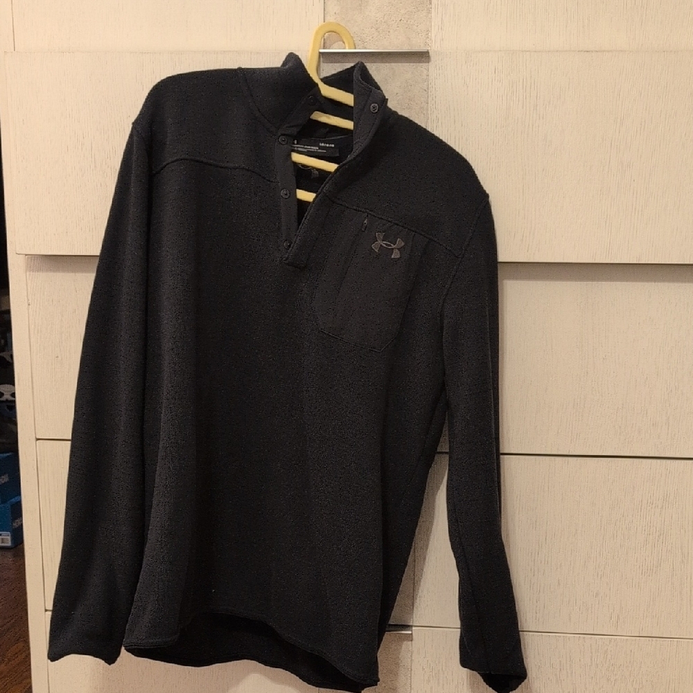 Under Armour Black Quarter-Snap Pullover Sweater